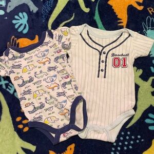 Baseball 01 Kids One Piece Set - Multicolor